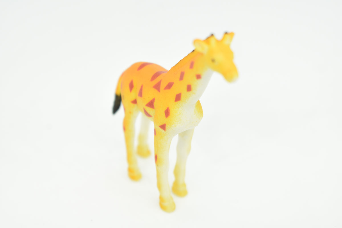 Giraffe Realistic Small Toy Model Plastic Replica African Animal, Kids Educational Gift   3 " F757 B313