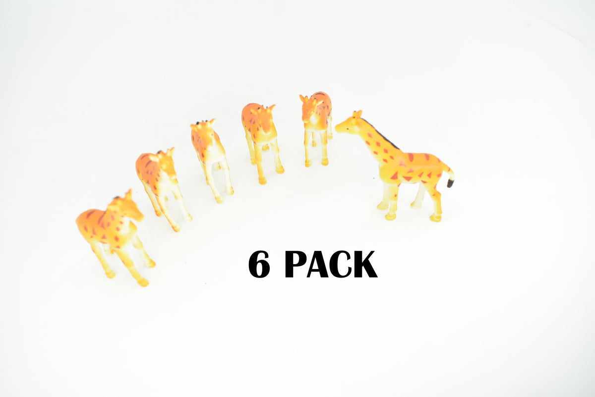 Giraffe Realistic Small Toy Model Plastic Replica African Animal, Kids Educational Gift   3 " F757 B313