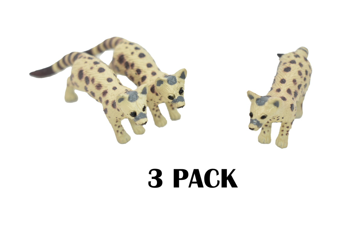 Asiatic Spotted Linsang, Tiger-civet, Hand Painted, Realistic, Very Nice Rubber Design, Educational, Diorama Model, Lifelike, Toy, Gift,    2 1/2  Inches     F1077 B175