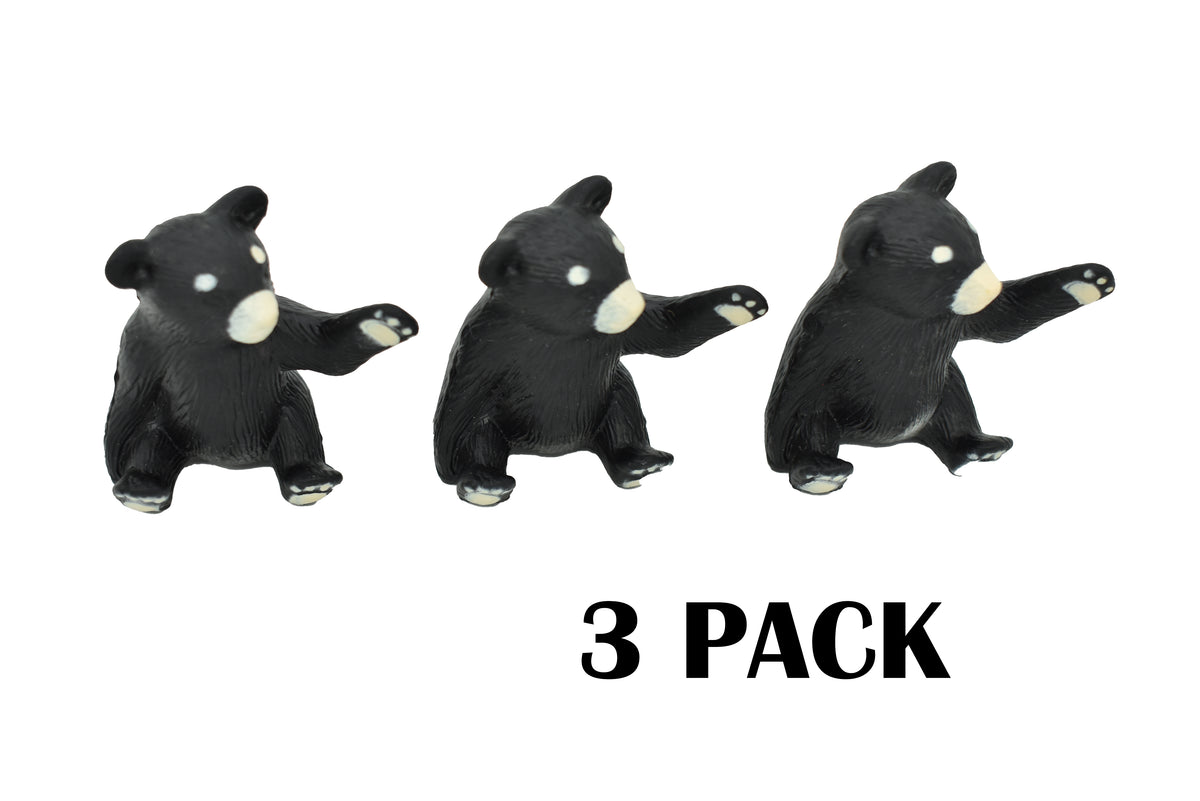 Black Bear, Baby Sitting ~ Plastic Replica  1 3/4"  ~ F243-B206