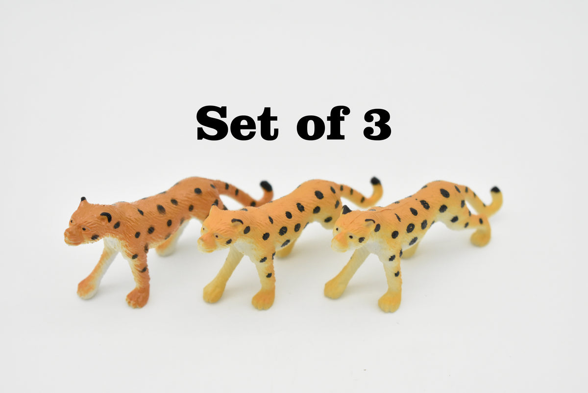 Leopard, Realistic Toy Model Plastic Replica Animal Kids Educational Gift  2 1/2"  F1031 B81