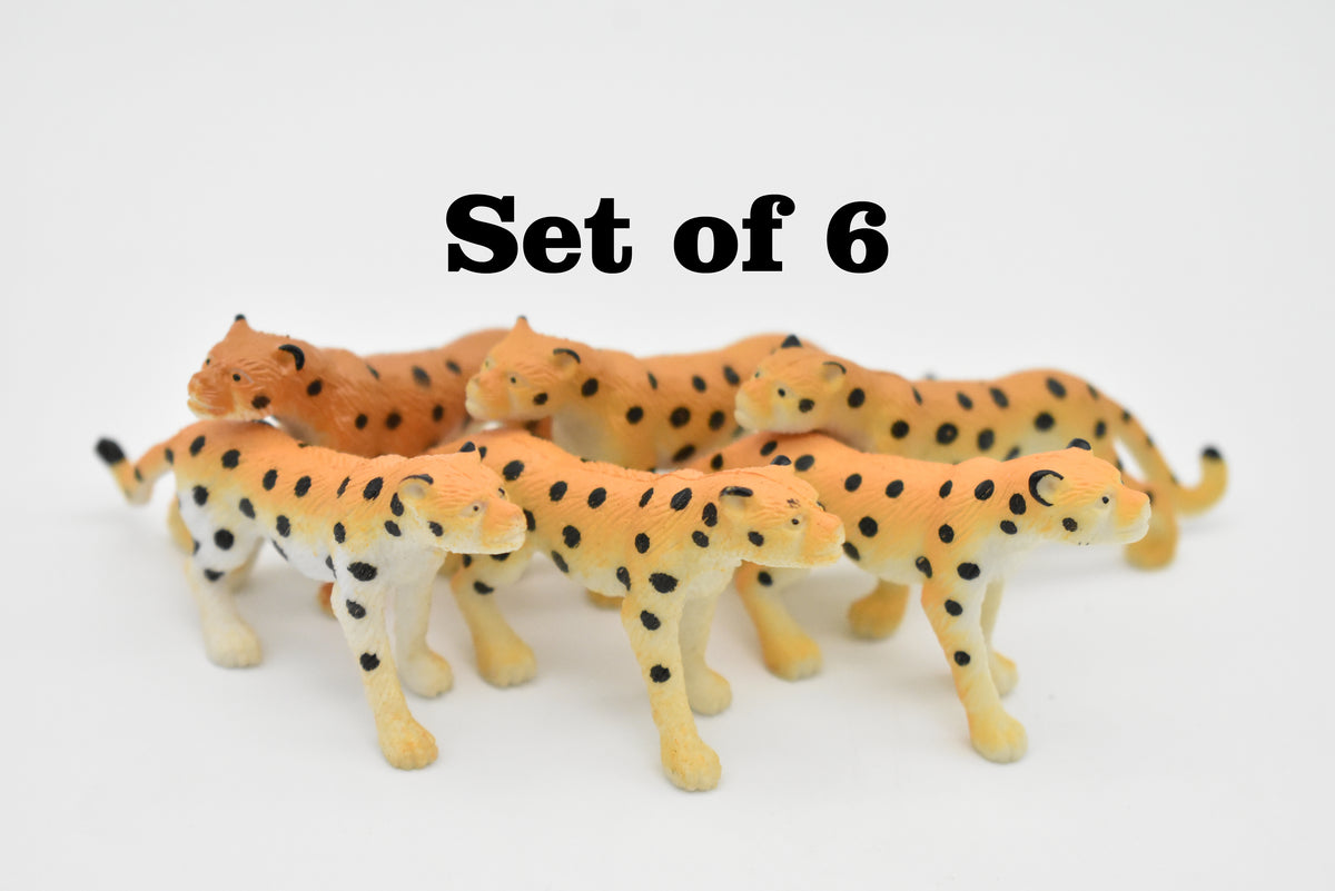 Leopard, Realistic Toy Model Plastic Replica Animal Kids Educational Gift  2 1/2"  F1031 B81