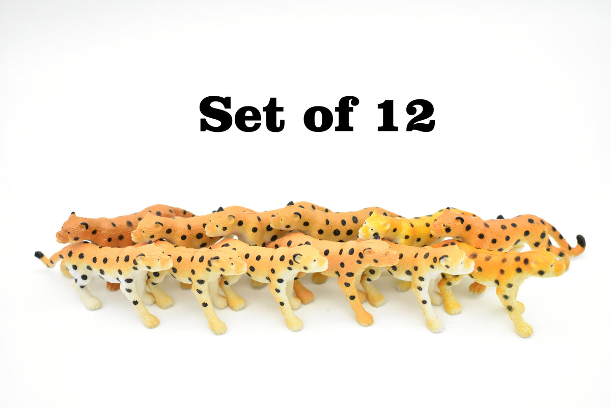 Leopard, Realistic Toy Model Plastic Replica Animal Kids Educational Gift  2 1/2"  F1031 B81