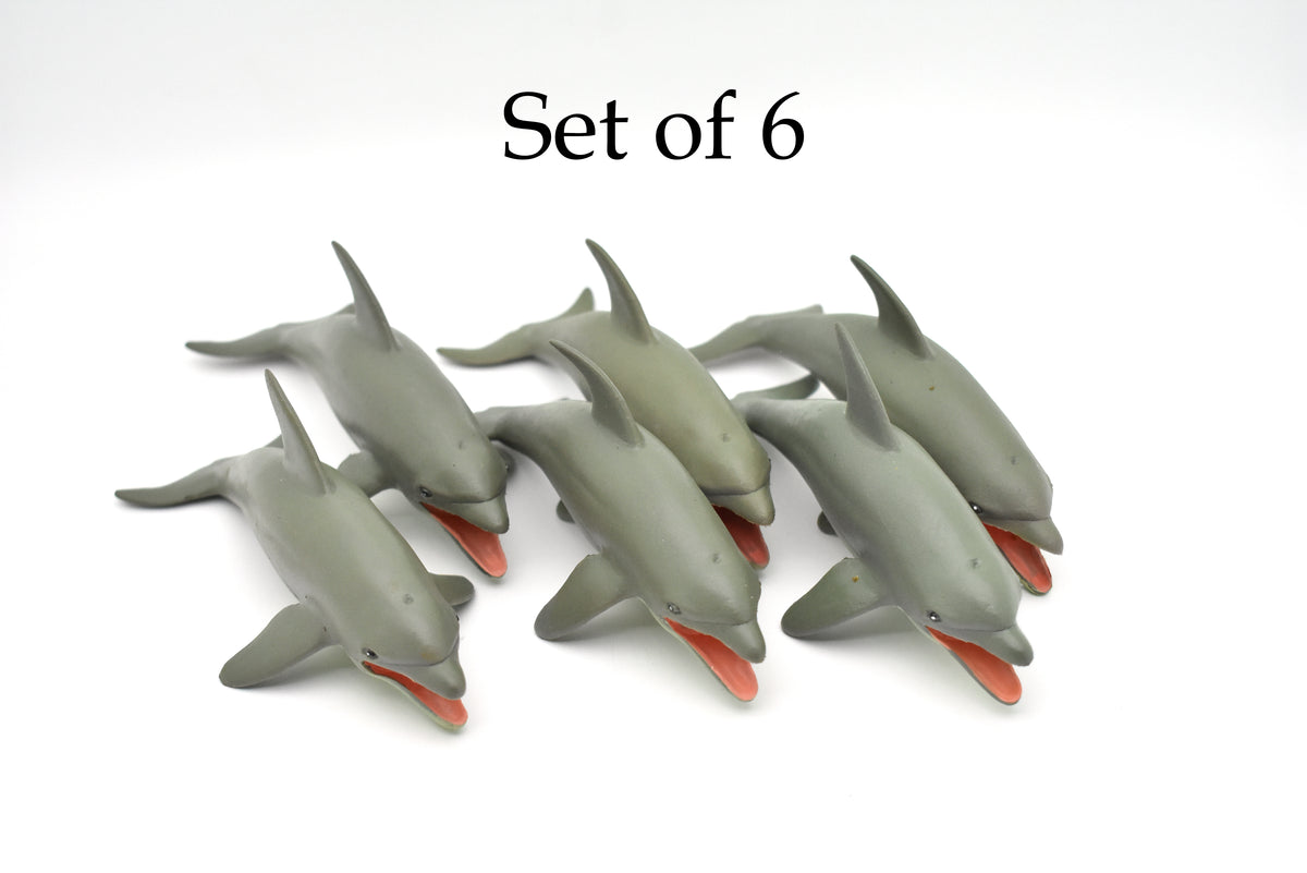 Dolphin, Porpoise, Marine Mammal, Very Nice Design, Hand Painted, Rubber, Educational, Diorama Model, Realistic Figure, Figurine, Replica, Toy, Kids, Gift,    6 Inches.  F471 B5