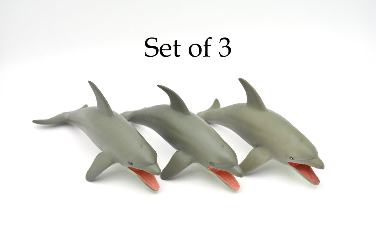 Dolphin, Porpoise, Marine Mammal, Very Nice Design, Hand Painted, Rubber, Educational, Diorama Model, Realistic Figure, Figurine, Replica, Toy, Kids, Gift,    6 Inches.  F471 B5