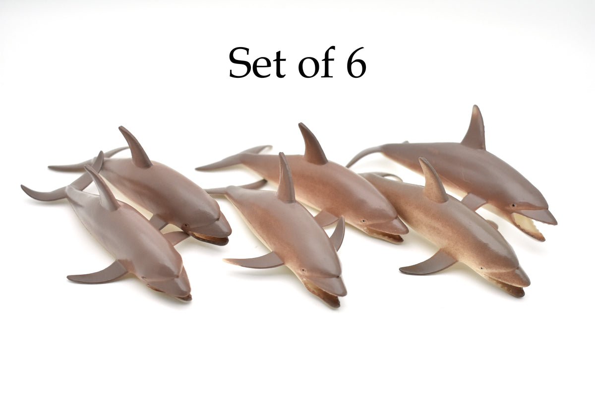 Dolphin, River Porpoise, Hollow Plastic Replica   4 1/2" Long    F0018-B22
