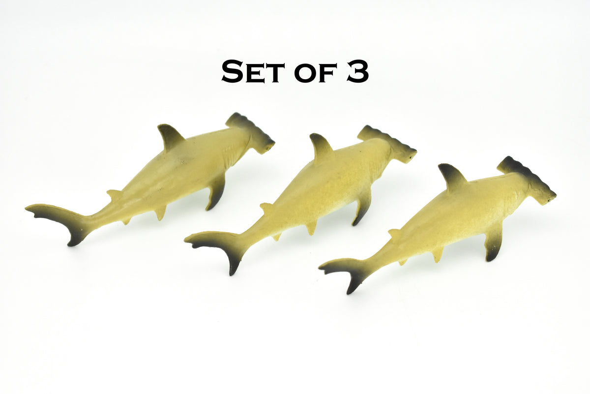 Hammerhead Shark,  Very Nice Hollow Rubber Replica  4 1/2"    ~    F6013-B377