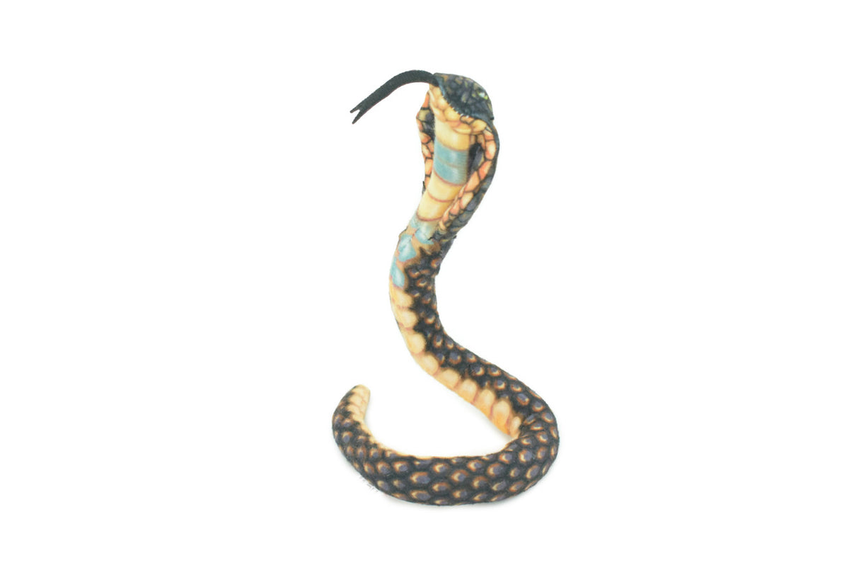 Cobra Snake, Naja, Very Nice Plush, Stuffed Reptile, Educational, Realistic Figure, Lifelike Model, Replica, Gift, 12" WR22 BB316