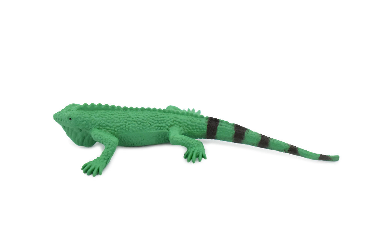 Iguana, Lizard, Rubber Reptile, Toy, Educational, Realistic, Figure, Lifelike Model, Figurine, Replica, Gift,      4"      F094 B43