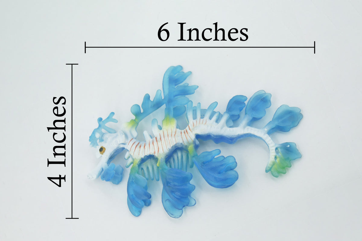 Leafy Sea Dragon, Weedy, Common, Pipefish, Seahorses, Museum Quality, Hand Painted, Rubber, Realistic, Toy, Kids, Educational, Gift,    6"    CH585 BB164
