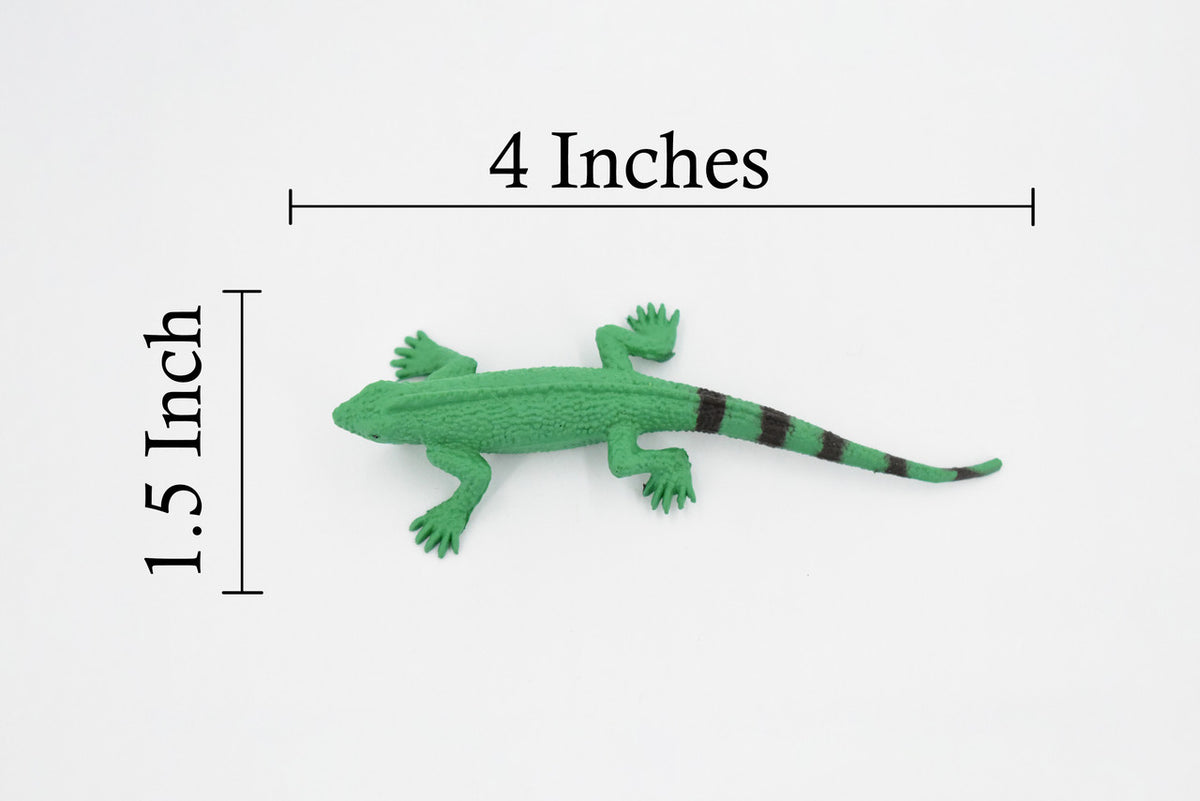 Iguana, Lizard, Rubber Reptile, Toy, Educational, Realistic, Figure, Lifelike Model, Figurine, Replica, Gift,      4"      F094 B43