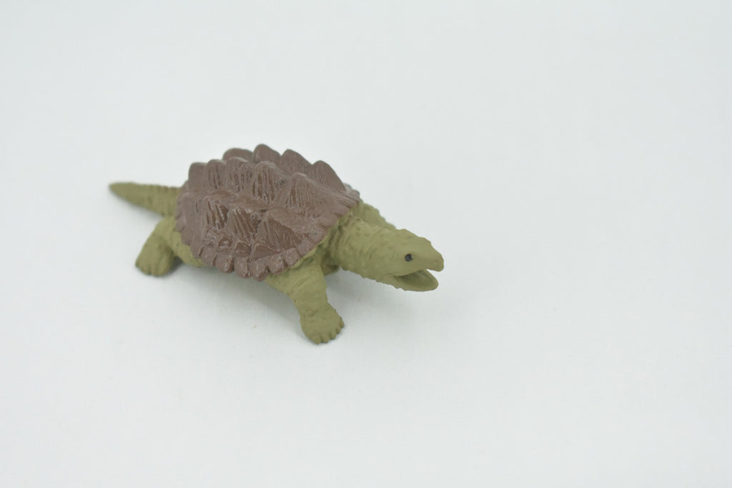 Alligator Snapping Turtle, Plastic Reptile, Educational, Realistic, Figure, Lifelike Model, Figurine, Replica, Toys, Kids, Gift,    2 1/2 Inches. 