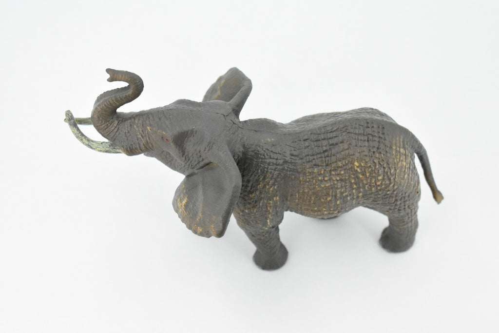 African Elephant, Female, Pachyderms, Museum Quality, Educational, Hand Painted, Rubber Animal, Diorama Model, Kids, Toys, 7 Inches. 
