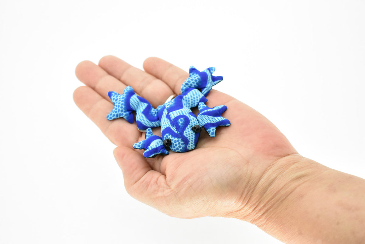 Frog, Amphibians, Blue, HandMade In Thailand, Sand Creatures, Paper Weight, Bean Bag, Cornhole, Game, Toy, Kids, Educational, 3 Inches