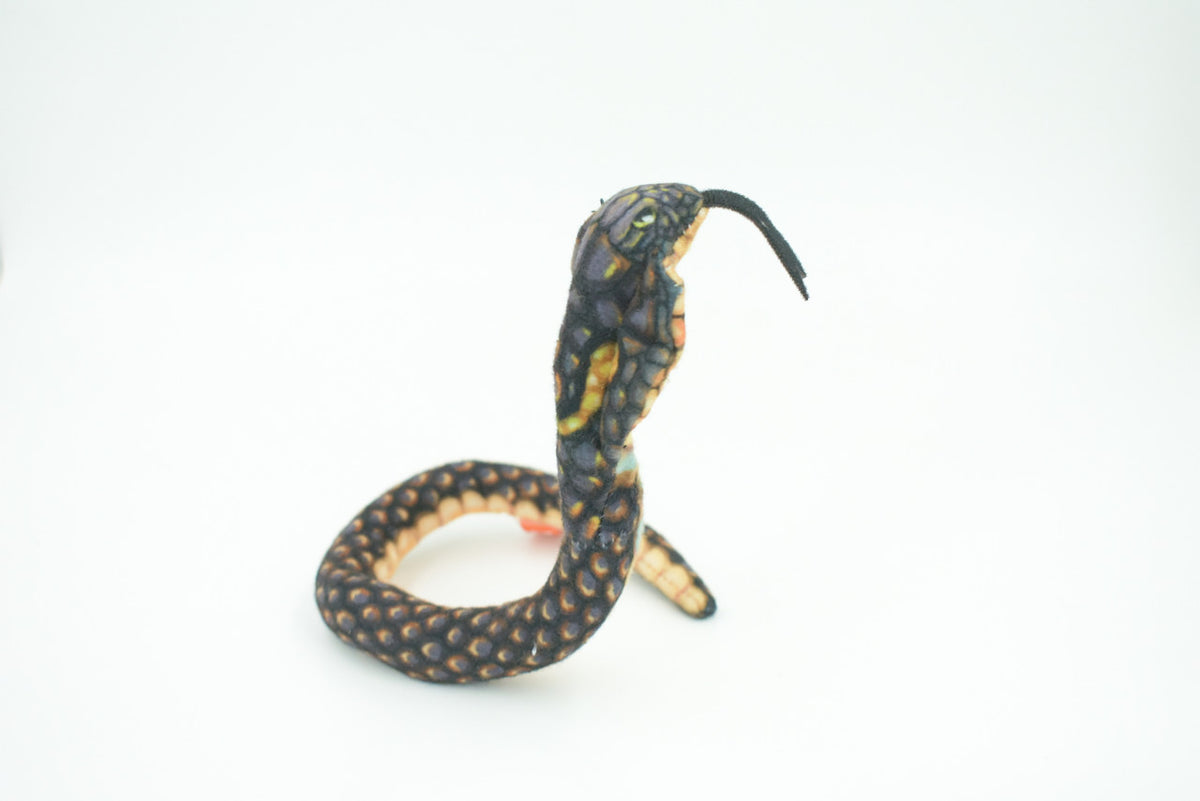 Cobra Snake, Naja, Very Nice Plush, Stuffed Reptile, Educational, Realistic Figure, Lifelike Model, Replica, Gift,   12"   WR22 BB316