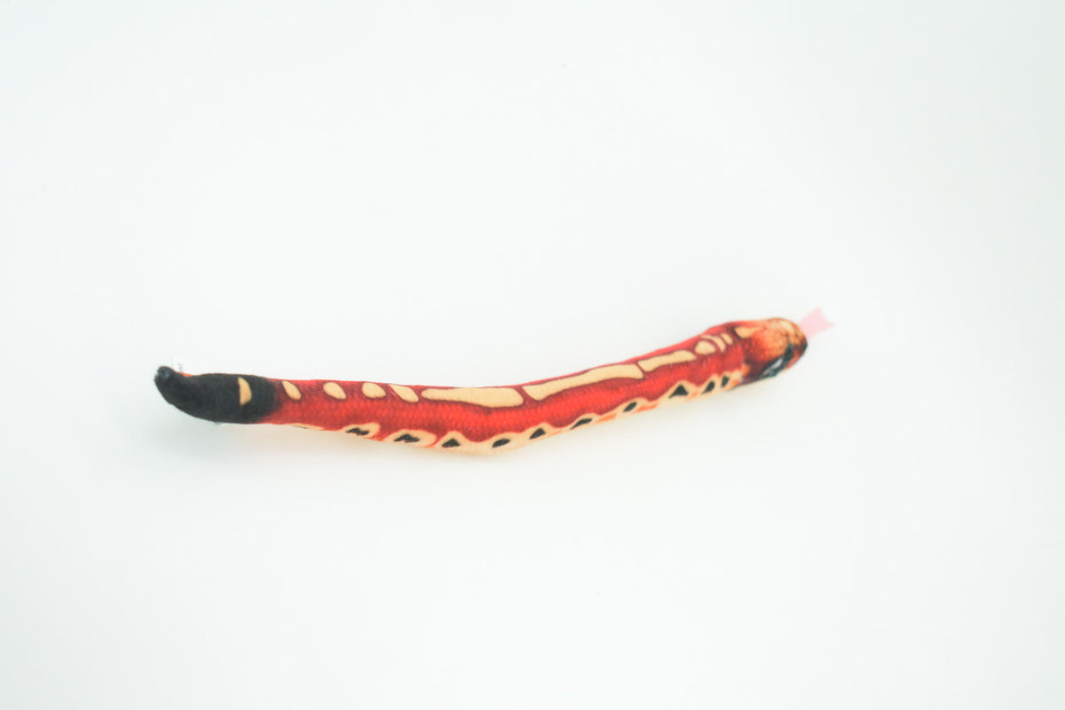 Snake, Red Boa constrictor, Very Nice Plush, Stuffed Animal, Educational, Realistic Figure, Lifelike Model, Replica, Gift ,   12"   WR01 B306