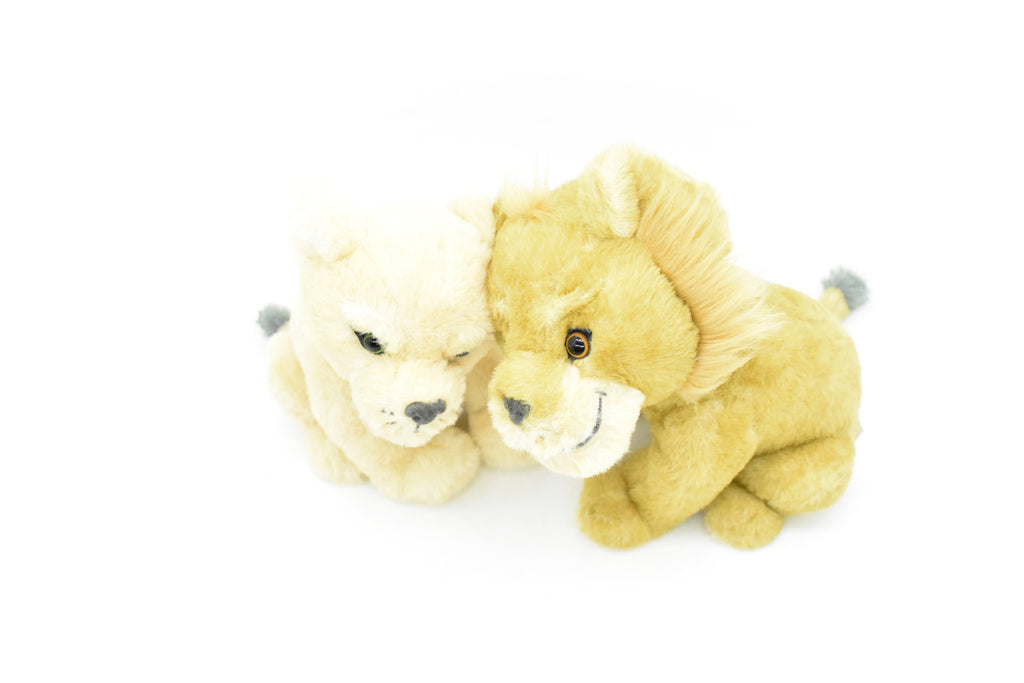 African lion Cubs, Male and Female Pair, Baby, Lion Cubs, Very nice Plush Animal, Soft, Realistic Toy Figure, Model, Replica, Kids, Educational,  10 Inches. 
