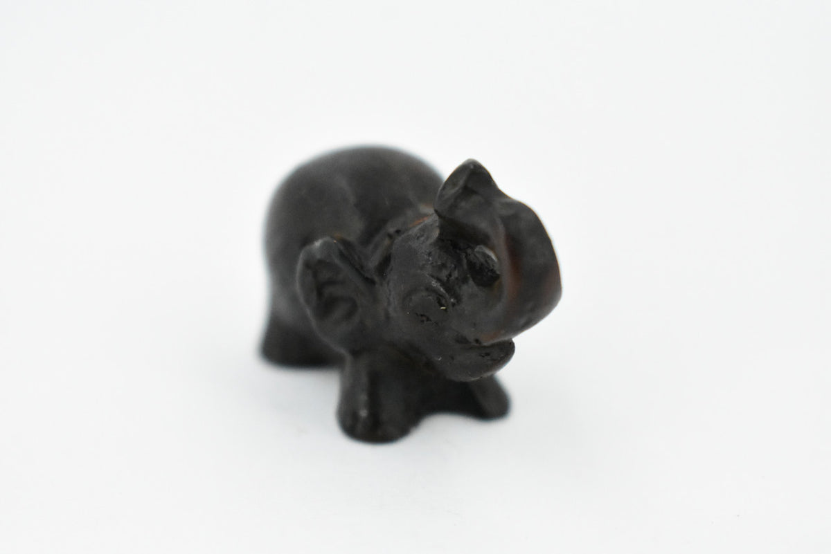 Elephant, Good Luck, Wisdom, Strength and Prosperity, Educational, Realistic Hand Made, Figure, Lifelike Model, Figurine, Replica, Gift,     1 Inches.     TH52 BB69