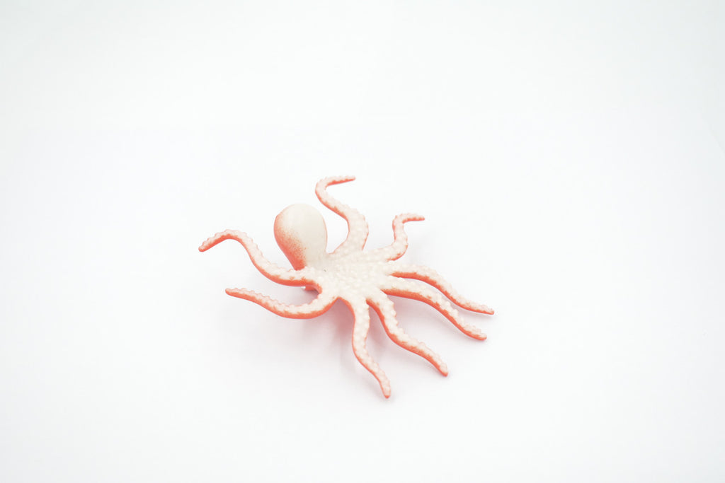 Octopus, Octopuses, Rubber, Octopodes, Educational, Realistic Hand Painted, Figure, Lifelike Figurine, Replica, Gift,       3 1/2"     F022 B23