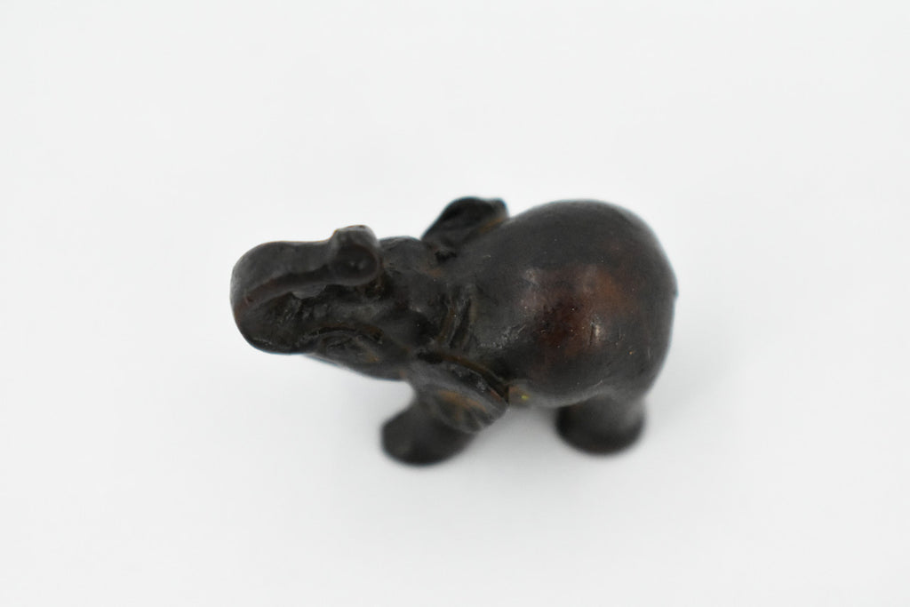 Elephant, Good Luck, Wisdom, Strength and Prosperity, Educational, Realistic Hand Made, Figure, Lifelike Model, Figurine, Replica, Gift,     1 Inches.     TH52 BB69