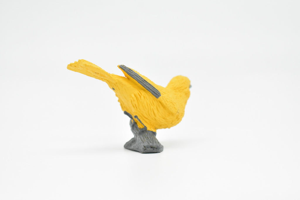 Yellow Warbler, Very Nice Rubber Bird, Educational, Realistic, Hand Painted, Figure, Lifelike Model, Figurine, Replica, Gift,    2 1/2"     F3389 B27