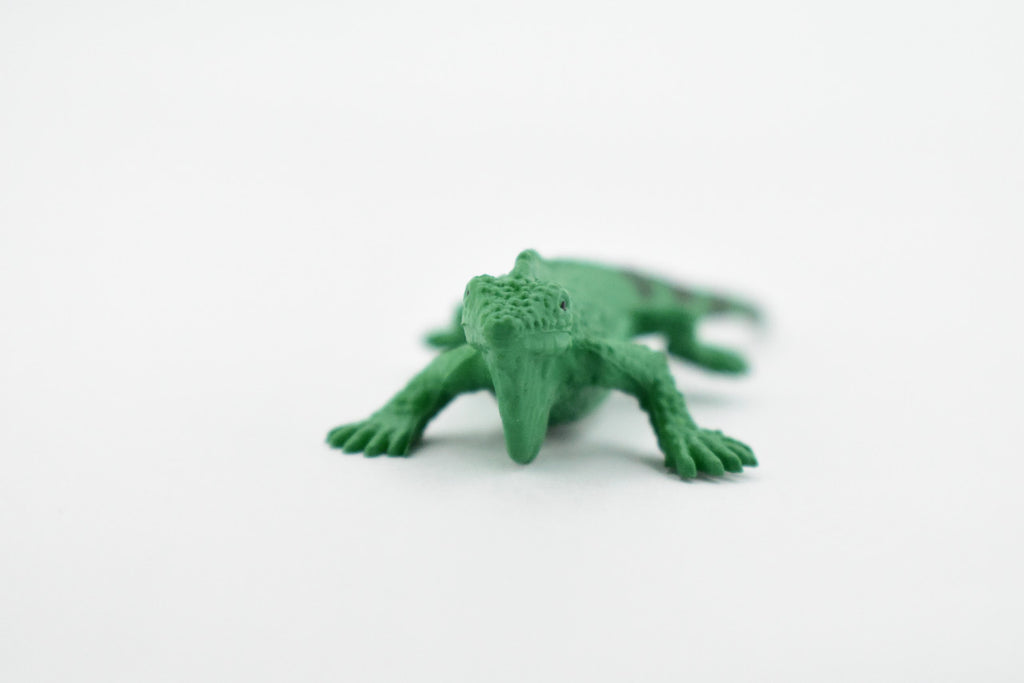 Iguana, Lizard, Rubber Reptile, Toy, Educational, Realistic, Figure, Lifelike Model, Figurine, Replica, Gift,      4"      F094 B43