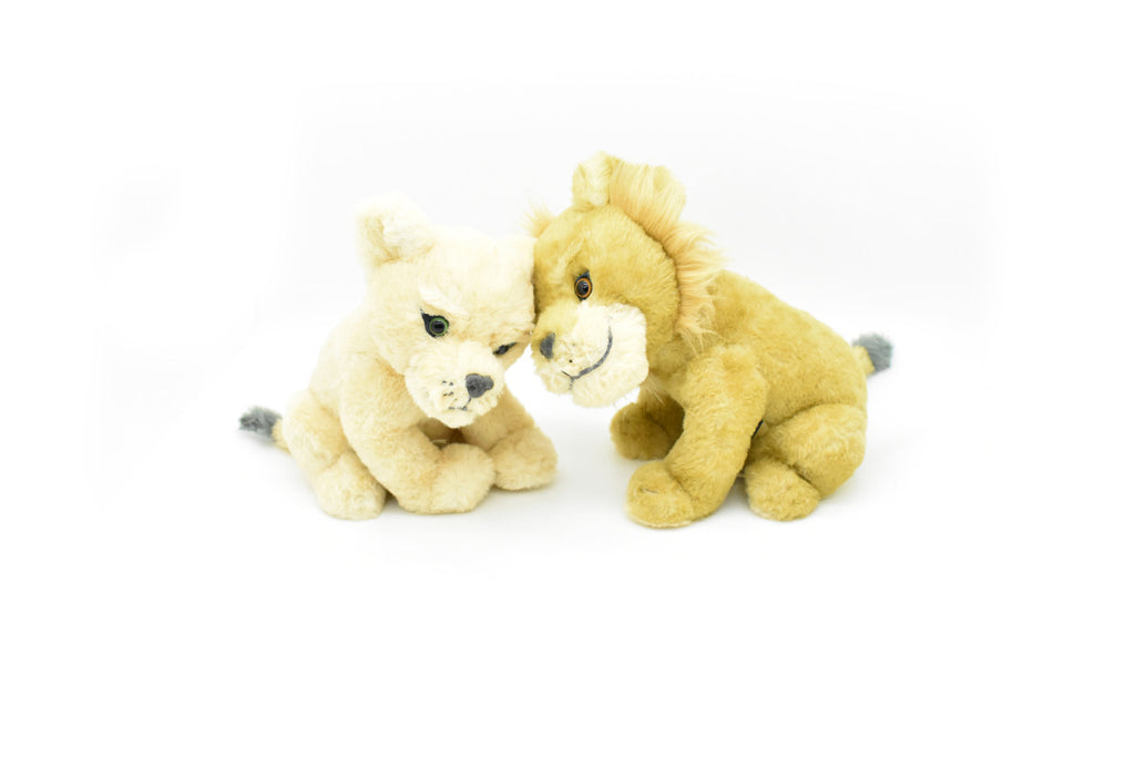 African lion Cubs, Male and Female Pair, Baby, Lion Cubs, Very nice Plush Animal, Soft, Realistic Toy Figure, Model, Replica, Kids, Educational,  10 Inches. 