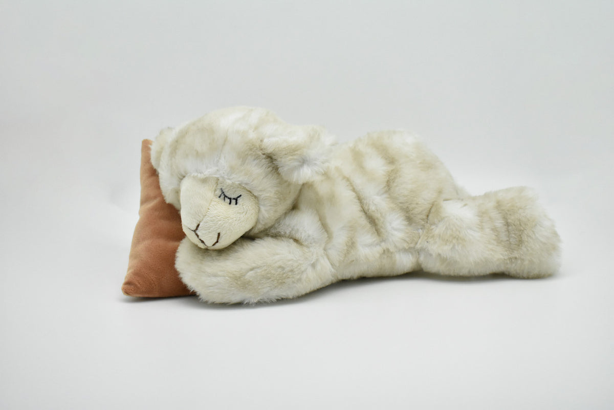 Sheep, Lamb with Pillow, Very Nice Plush, Stuffed Animal, Educational, Realistic Figure, Lifelike Model, Replica, Toy, Kids, Gift,       12 Inches.     CWG283 BB48
