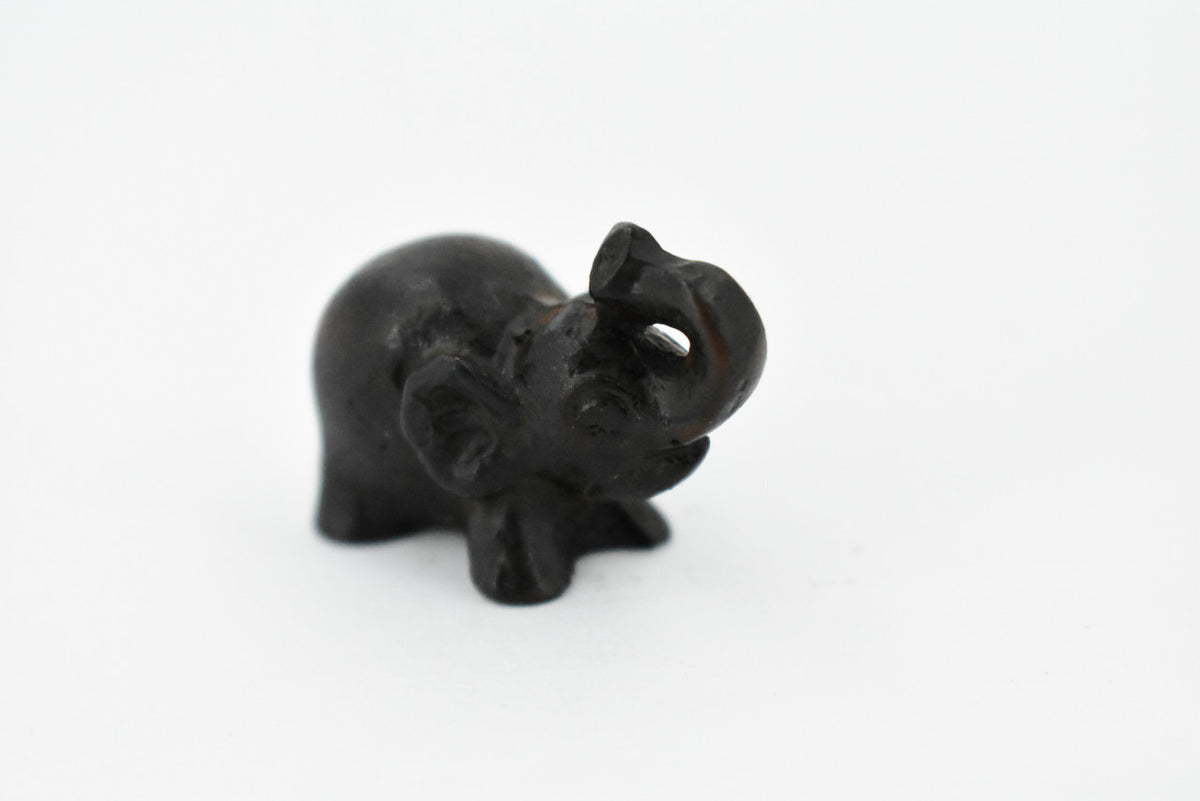 Elephant, Good Luck, Wisdom, Strength and Prosperity, Educational, Realistic Hand Made, Figure, Lifelike Model, Figurine, Replica, Gift,     1 Inches.     TH52 BB69