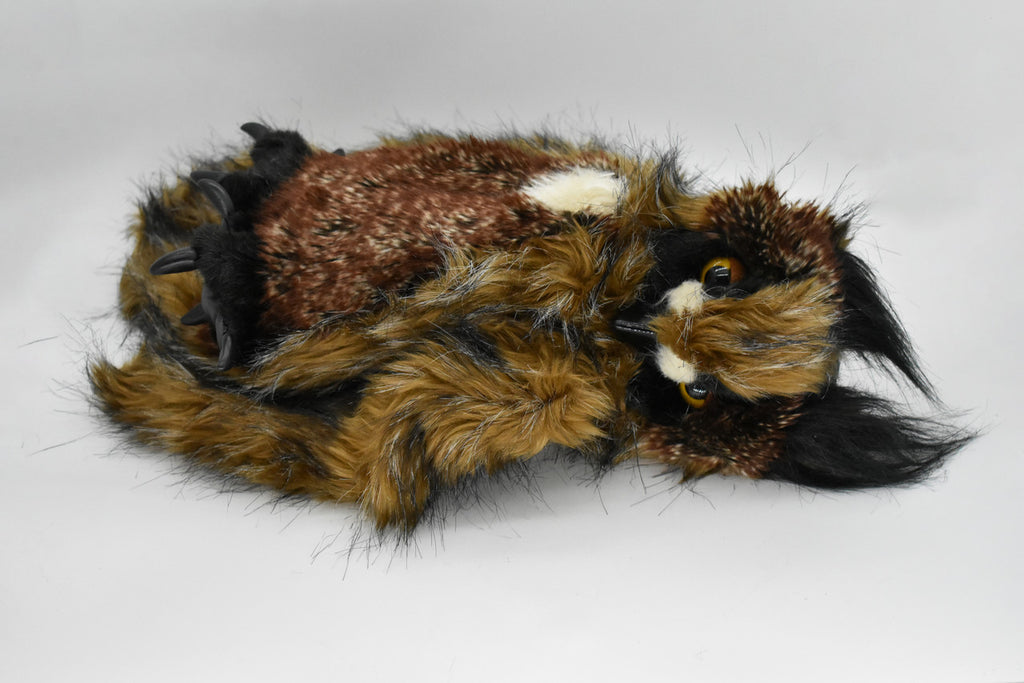Great Horned Owl, Hand Puppet, Very Nice Plush Bird, Stuffed Animal, Educational, Realistic, Lifelike, Replica, Gift,      18"     F1042 B99