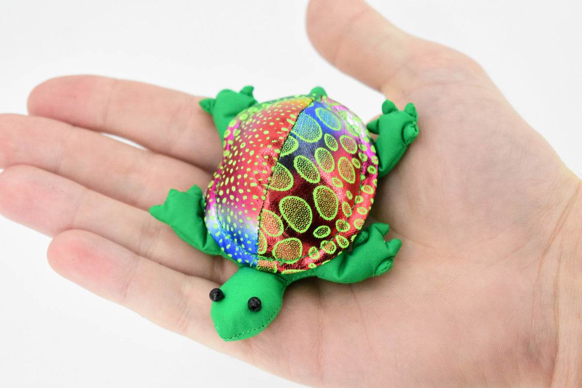 Turtle, Sea Turtle, Reptiles, Green, Hand Made In Thailand, Sand Creatures, Paper Weight, Bean Bag, Cornhole, Game, Toy, Kids, Educational,  3 1/2 Inches. 