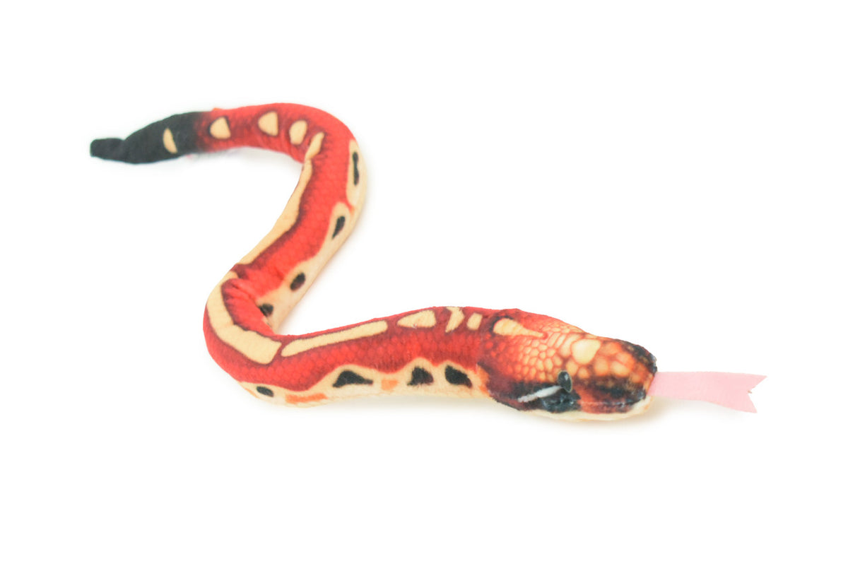 Snake, Red Boa constrictor, Very Nice Plush, Stuffed Animal, Educational, Realistic Figure, Lifelike Model, Replica, Gift ,   12"   WR01 B306
