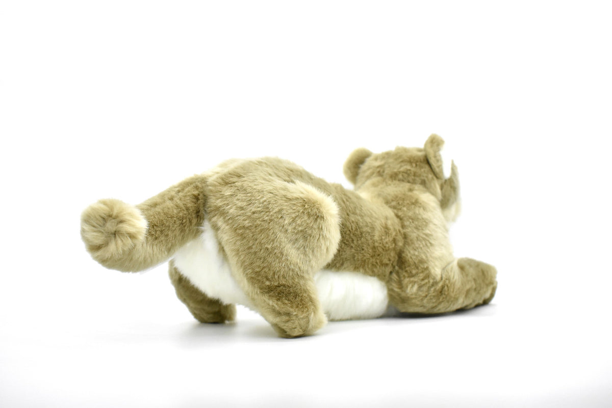 Mountain Lion Plush Toy, Realistic Stuffed Animal, Big Cat, Puma, Lifelike, Stuffed Cougar, Soft, Toy, Educational, Kids, Gift         16"       F4511 BB8