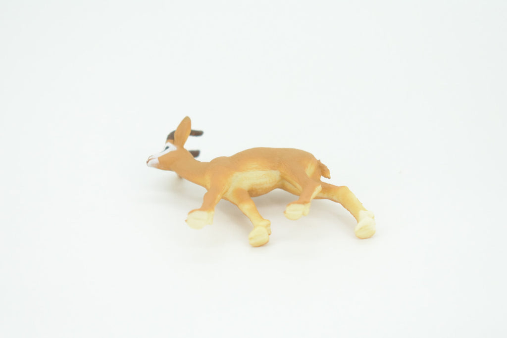 Gazelle, Antelope, Gazella, Hand Painted, Educational, Rubber Animal, Realistic Figure, Lifelike Model, Gift,    2"   SF24 B45