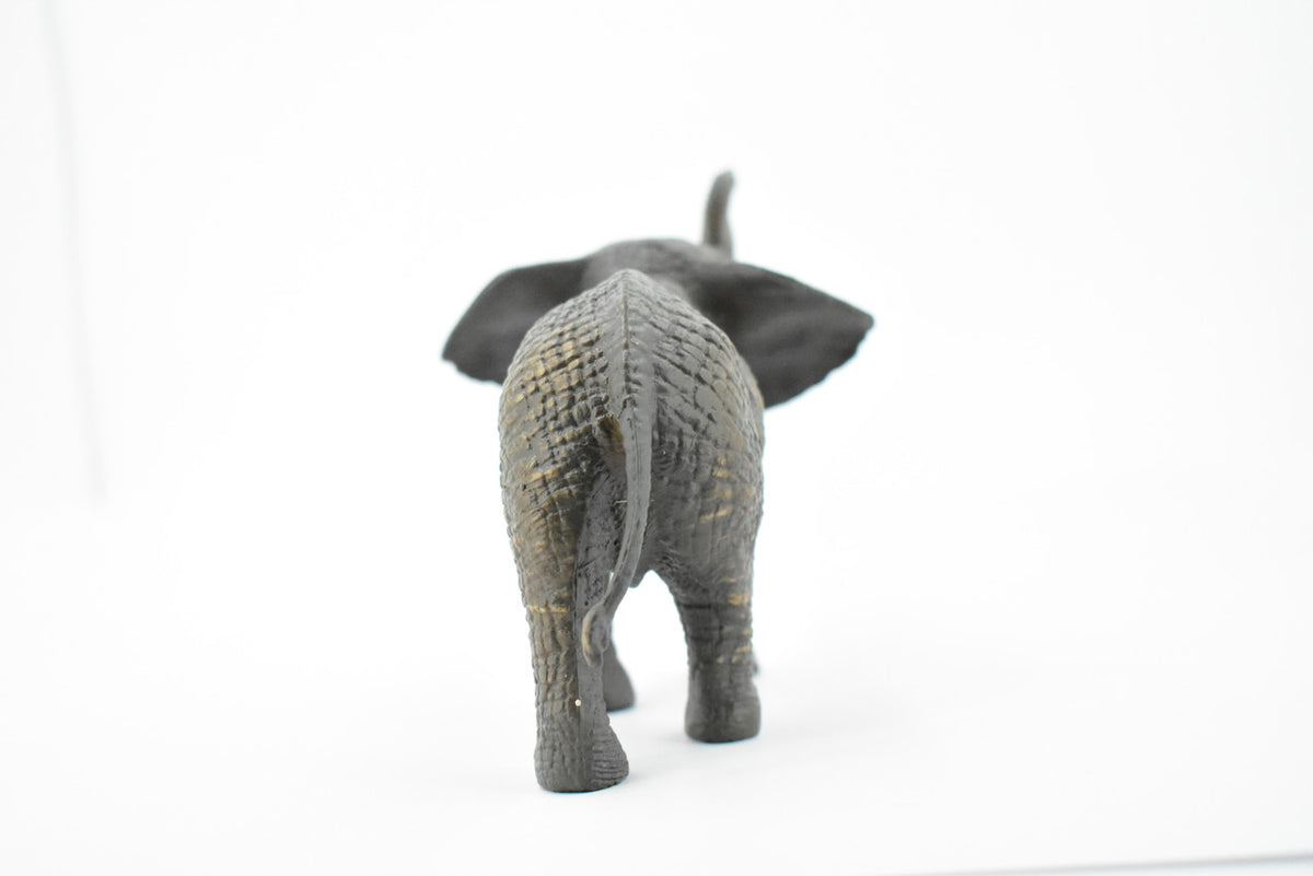 African Elephant, Female, Pachyderms, Museum Quality, Educational, Hand Painted, Rubber Animal, Diorama Model, Kids, Toys, 7 Inches. 
