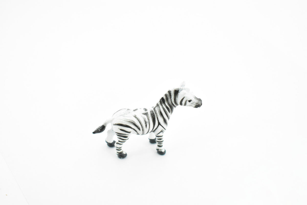 Zebra, Hartmann's, Plastic Toy Animal, Kids Gift, Realistic Figure, Educational Model, Replica, Gift,         2 1/2"       F3551 B17