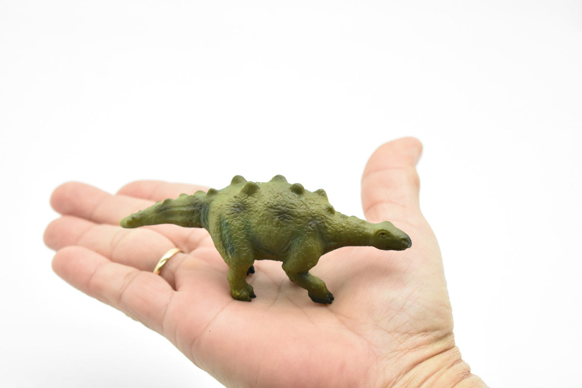 Stegosaurus, Young Dinosaur, Museum Quality, Animal, Educational, Realistic Hand Painted, Figure, Lifelike Model, Vintage Replica, Toy,  4 Inches. 