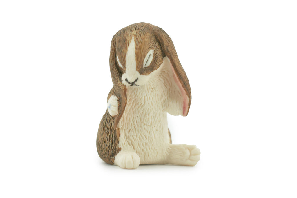 Rabbit, Lop Ear, Floppy Eared rabbit, Museum Quality, Hand Painted, Realistic, Rubber, Animal, Figure, Model, Toy, Kids, Educational, Gift,      2 1/2"      CH677 BB171