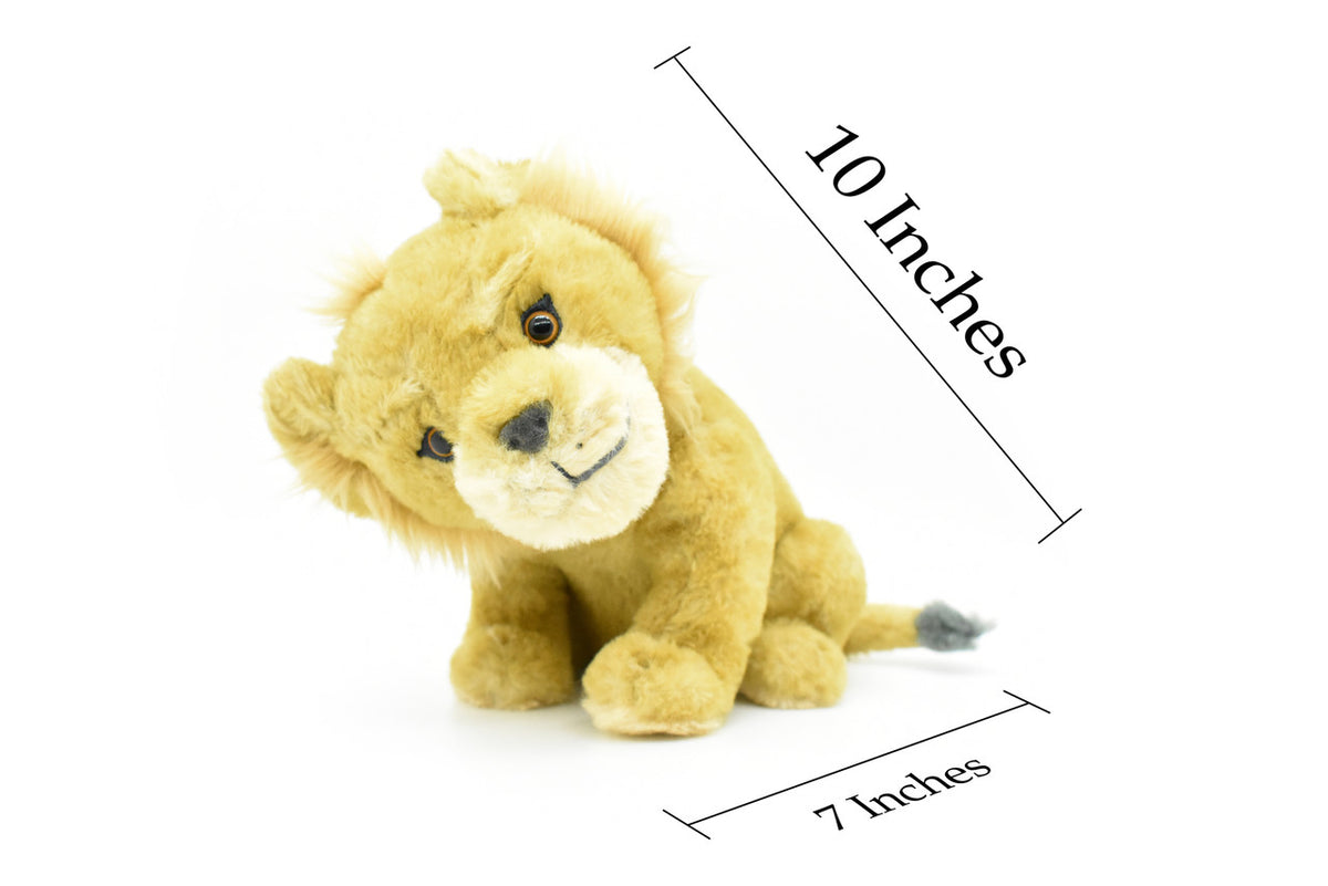 African lion cub, Male, Baby, Lion Cub, Very nice Plush Animal, Soft, Realistic Toy Figure, Model, Replica, Kids, Educational,  10 Inches. 