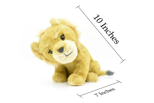 African lion cub, Male, Baby, Lion Cub, Very nice Plush Animal, Soft, Realistic Toy Figure, Model, Replica, Kids, Educational,  10 Inches. 