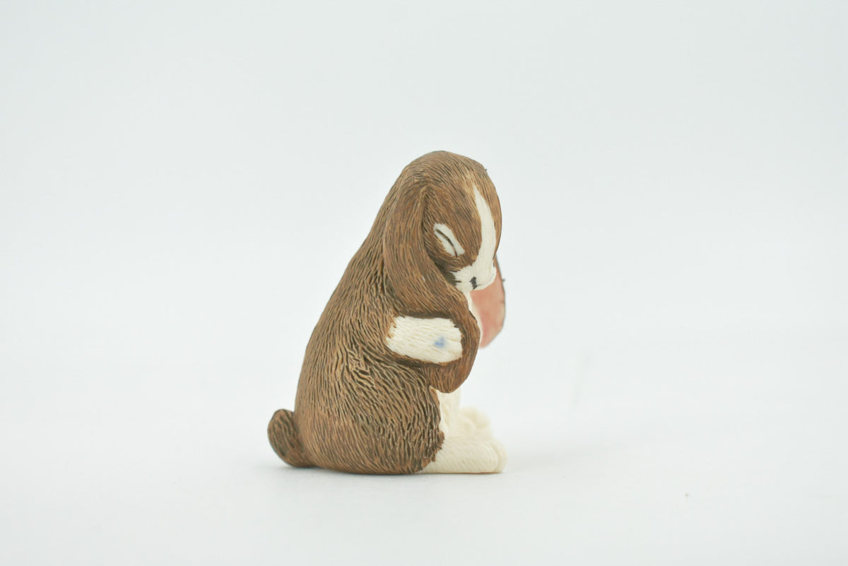 Rabbit, Lop Ear, Floppy Eared rabbit, Museum Quality, Hand Painted, Realistic, Rubber, Animal, Figure, Model, Toy, Kids, Educational, Gift,      2 1/2"      CH677 BB171