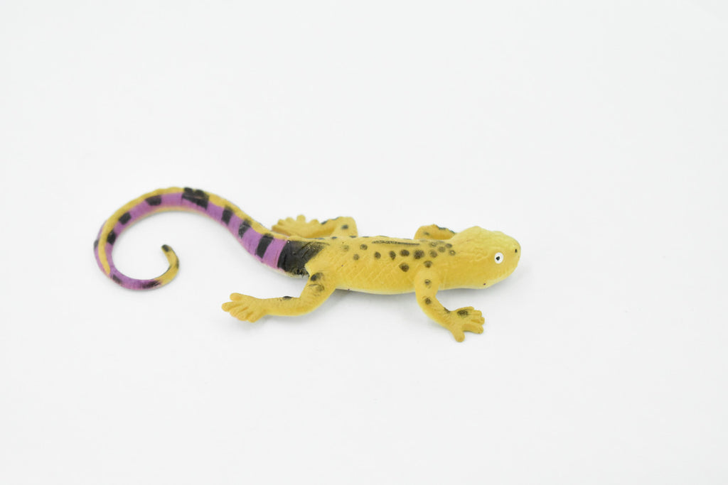 Gecko with Purple Tail, Lizard, Reptile, Soft Stretchy Rubber Toy, Realistic, Rainforest, Figure, Model, Replica, Kids, Educational, Gift   4"     F0113 B13