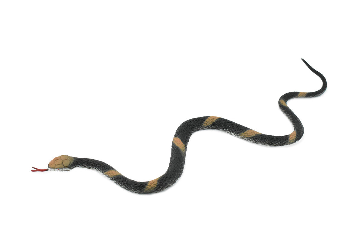 Copperhead Snake, Copper Head, Rattlesnake, Rubber Reptile, Educational, Realistic Hand Painted, Figure, Lifelike, Model, Figurine, Replica,  10 Inches 