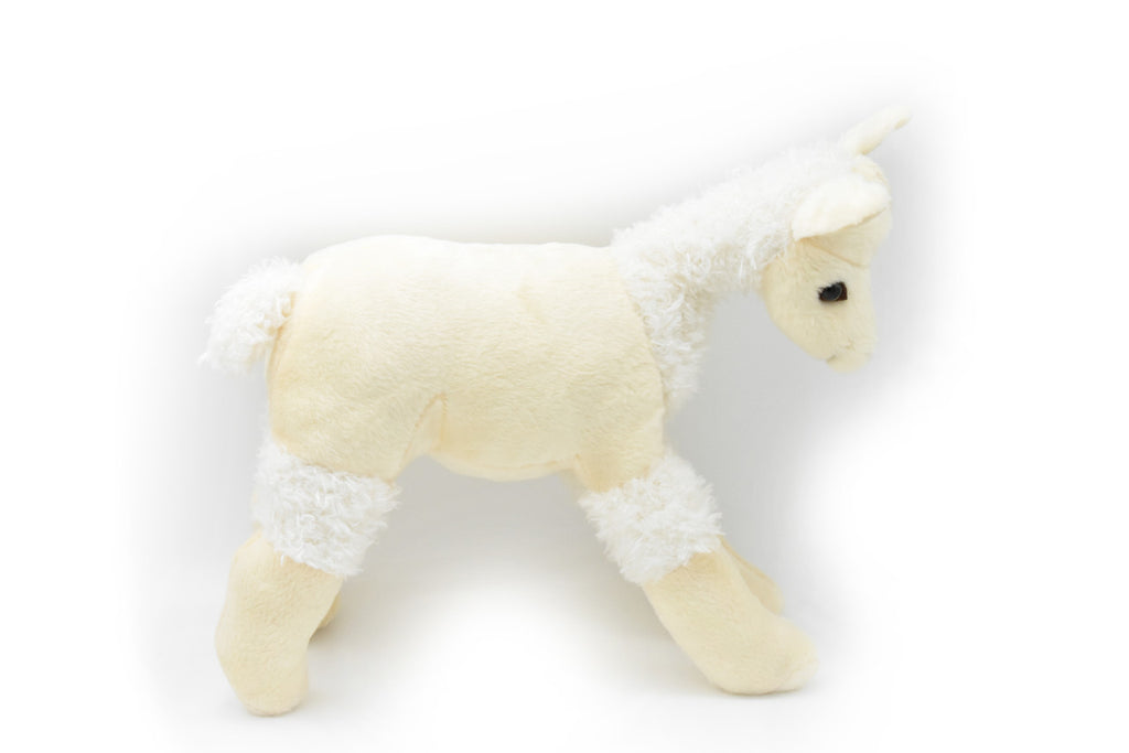Llama, White Realistic Cute Stuffed Animal Plush Toy, Kids Educational Gift  15" PZ038 B478