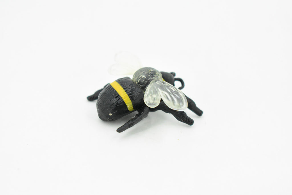 Bee, Bumblebee Plastic Toy Animal, Kids Gift, Realistic Figure, Educational Model, Replica,  1 3/4" inches long    F1654 B75