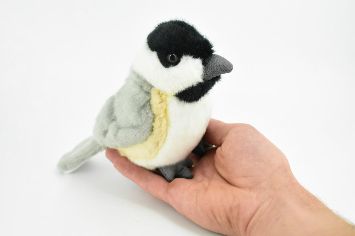 Chickadee, Bird, Realistic, Lifelike, Stuffed, Bird, Soft, Toy, Educational, Animal, Kids, Gift, Very Nice Plush Animal       6"