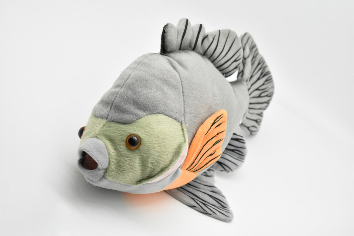 Bluegill Plush Toy, Realistic Stuffed Animal, Sunfish, Bream, Soft Plush Fish, Stuffed Fish, Educational, Toy, Kids, Fishing Gift,     12 1/2"    F2411 BB54