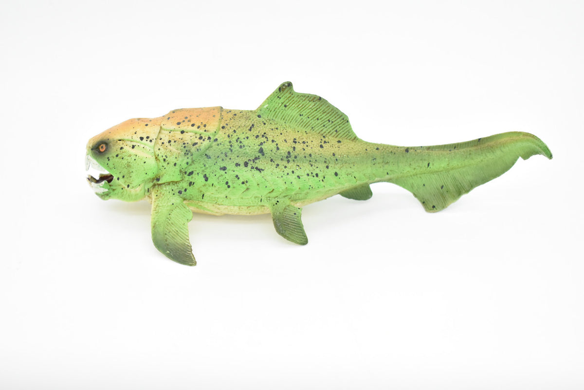 Dunkleosteus, Prehistoric Fish, Dinosaur, Museum Quality, Rubber Fish, Hand Painted, Realistic Toy Figure, Diorama Model, Kids, Educational, Gift,    8 Inches.