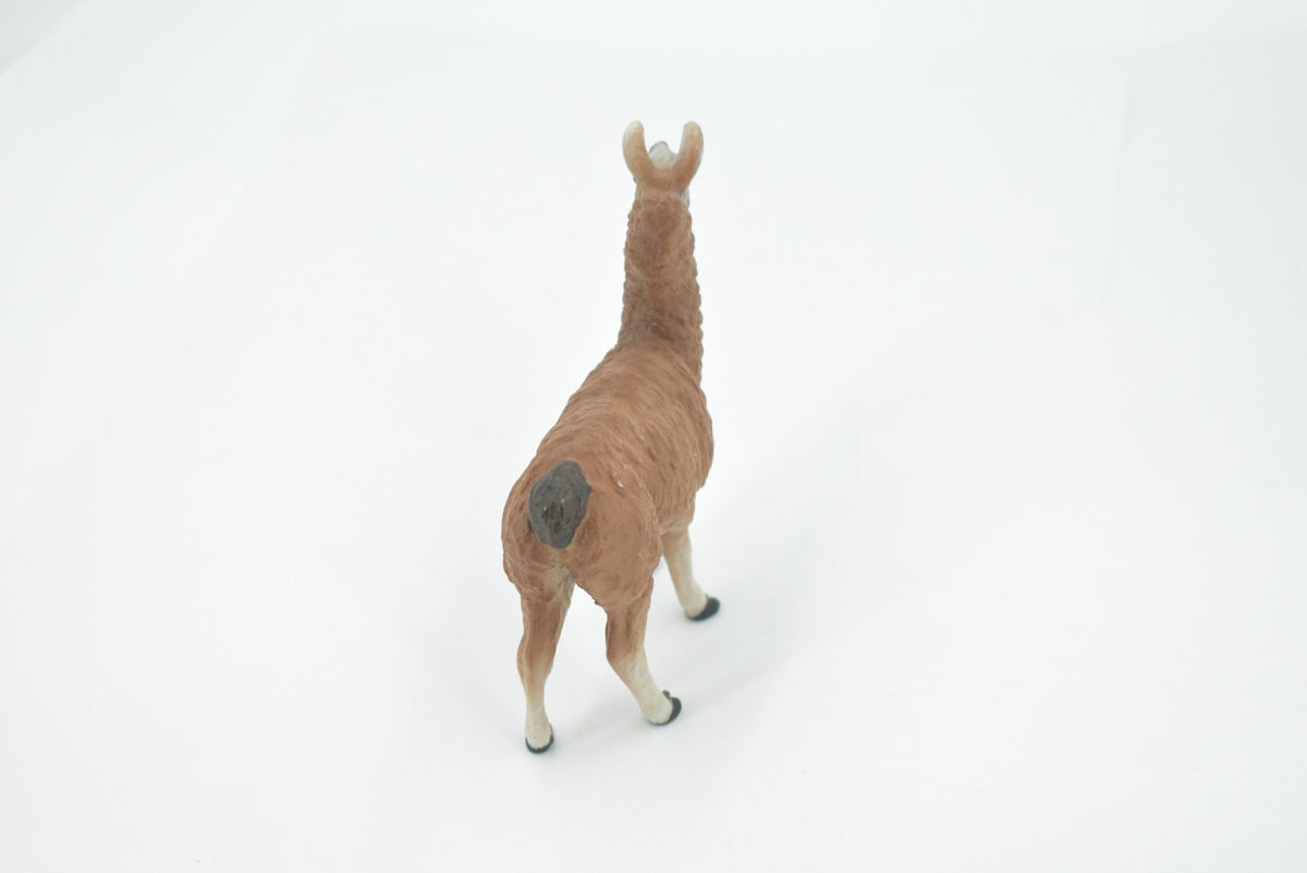 Alpaca, Lama pacos, Museum Quality, Hand Painted, Rubber Animal, Realistic, Toy, Figure, Model, Replica, Kids, Educational, Gift,    3 1/2"    CH603 BB165