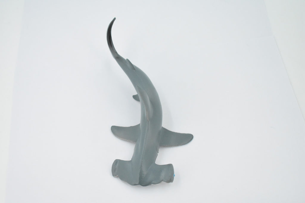 Hammerhead Shark, Museum Quality, Educational, Rubber Fish, Hand Painted, Realistic Toy Figure, Diorama Model, Kids, Educational, 7 Inches. 